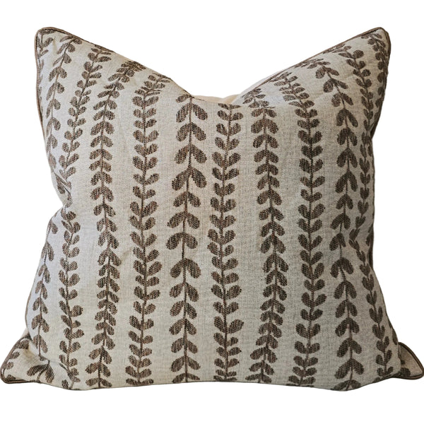 Summer Solace Cushion 55cm Square - Earthy Clay | Natural