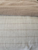 Lara Linen Cushion Long Bolster 120cm Length - Natural Stripe