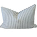 Callie Linen Blend Cushion 40x60cm Lumbar - Dark Charcoal Stripe