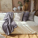 Nouveau Cushion 55cm Square -  Geometric Grey | Off White
