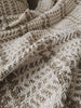 The Grounded Heavyweight Handloomed Linen Throw Bedcover 135cm x 200cm - Chunky Basketweave