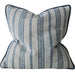 Mingarri Stripe Cushion 55cm Square - Indigo Blue | Natural