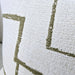 Gabby Linen Cushion 50cm Square - Off White | Green Abstract