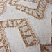 Ada Cushion 55cm Square - Interlock Off White | Brown