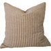 Clara Linen Blend Cushion 55cm Square - Light Cream | Mocha