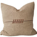 Elara Cushion 55cm Square - Heathered Clay | Hand Cross-Stitch