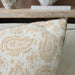 Paisley Cushion 55cm Square - Beige | Warm White