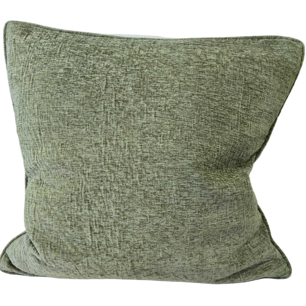 Sienna Velvet Cushion 55cm Square - Moss Green