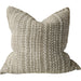 The Grounded Hand-loomed Rustic Texture Pure French Linen 55cm Square - Broken Twill Stripe