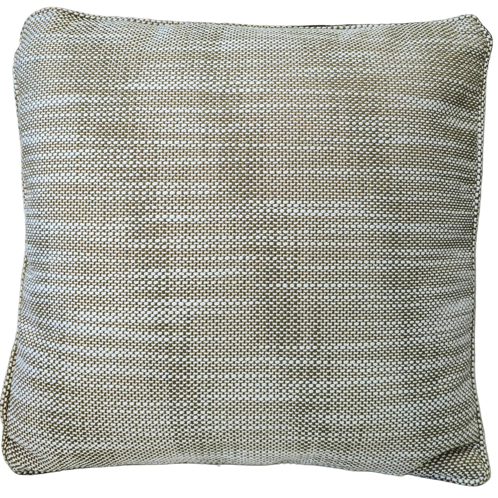 Monet Solution Dyed Eco-Friendly Outdoor Cushion 55cm Square Polyester Filled - Olive Green / Sage