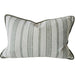 Mingarri Stripe Cushion 40x60cm Lumbar - Sage Green | Cream White