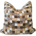 The Mocha Mosaic Luxe Velvet Cushion 55cm Square - Chocolate | Tan | Khaki