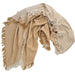 Everly Pure Linen Fringe Reversible Throw 140cm x 220cm - Peach Yellow
