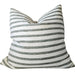 Atlas Cushion 55cm Square - Beige | Sage Green Stripe