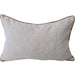 Hailey Linen Chenille Cushion 40x60cm Lumbar  - Natural with Bosc Pear Piping