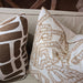 Ada Cushion 55cm Square - Interlock Off White | Brown