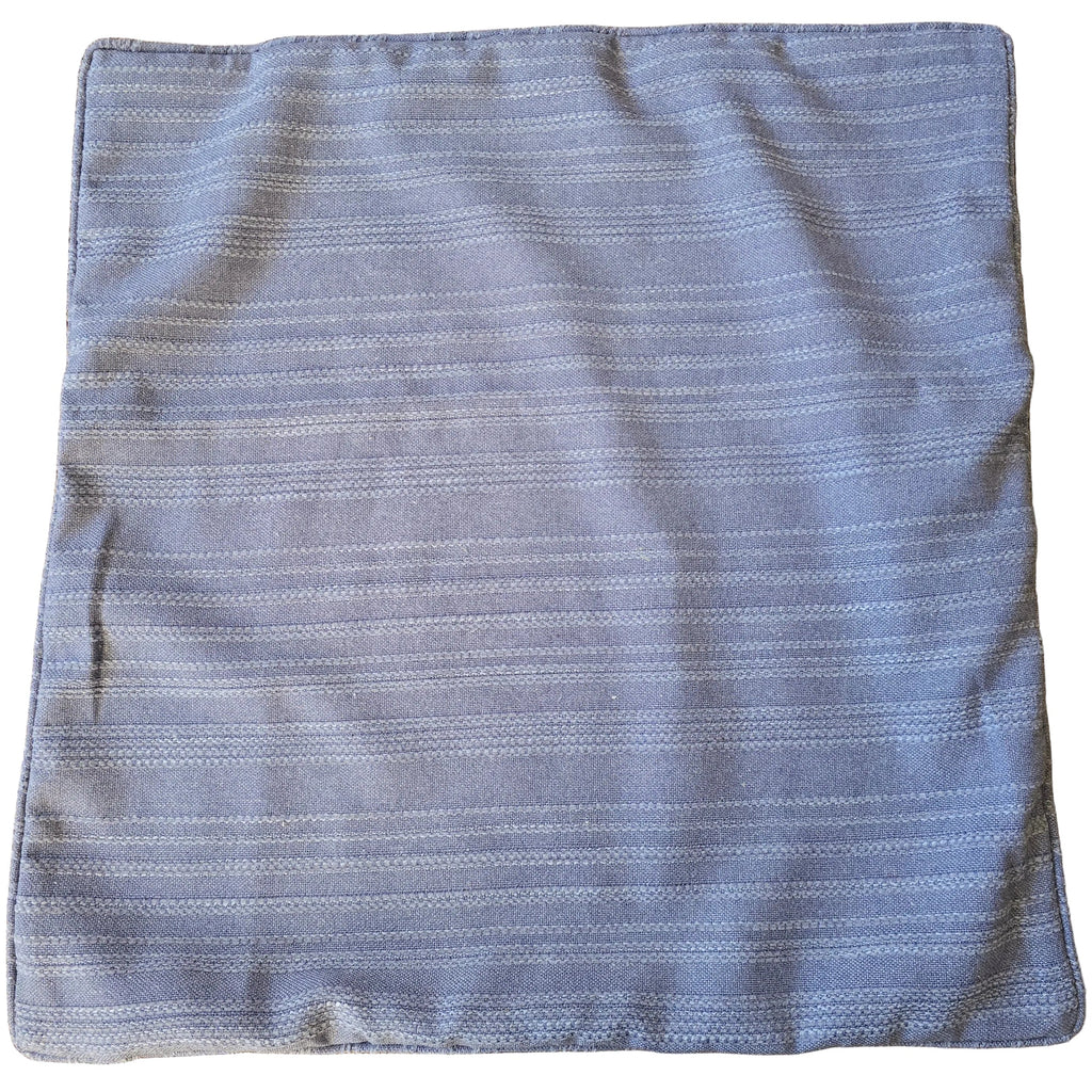 COVER ONLY - Greta Cushion 55cm Square - Stripe | Steel Blue