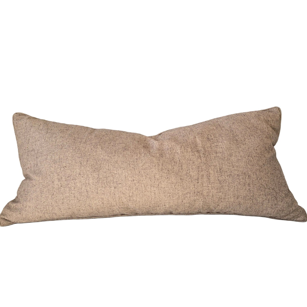 Elara Cushion 40x90cm Long Lumbar - Dark Clay