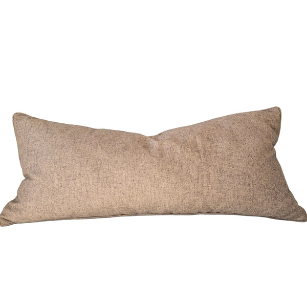 Elara Cushion 40x90cm Long Lumbar - Dark Clay