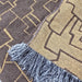 Serene Reversable Massive Throw Bedcover 140cm x 220cm  - Chocolate | Abstract Burnt Orange