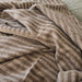 Clara Linen Blend Cushion 55cm Square - Light Cream | Mocha