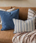 Mingarri Stripe Cushion 40x60cm Lumbar - Indigo Blue | Natural