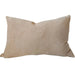 Fontainebleau Cotton Velvet & French Linen Two Sided Cushion 40x60cm Lumbar - Warm Vanilla