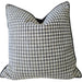 Houndstooth Cushion 55cm Square - Black