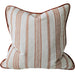 Mingarri Stripe Cushion 55cm Square - Terracotta | Cream White
