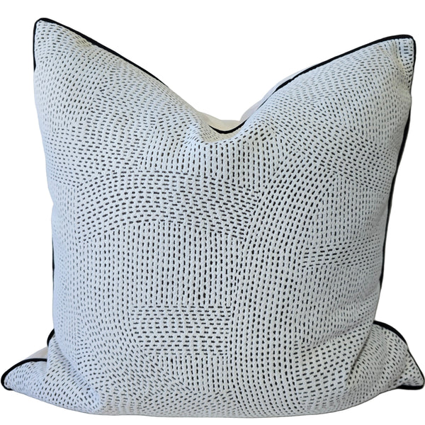 Ada Cushion 55cm square - Dotted Black