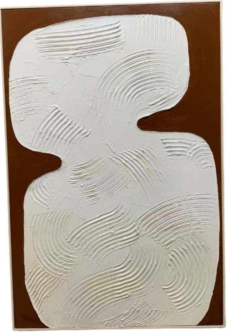 H101 Oak Framed Full Hand Painted Artwork 120 cm x 80 cm