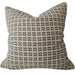 Summer Solace Cushion 55cm Square - Sage Green Dash | Natural