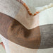 PREORDER EARLIER OF FEB DROP | LUMERE Yarn-Dyed Linen Cushion 55cm Square - Plaid in Warm Rust | Brown | Natural