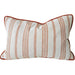 Mingarri Stripe Cushion 40x60cm Lumbar - Terracotta | Cream White