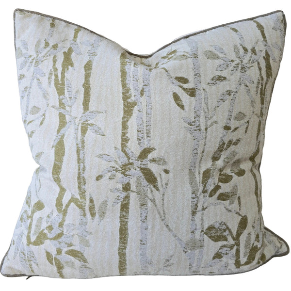 Bamboo Grove Cushion 55cm Square - Sage Green