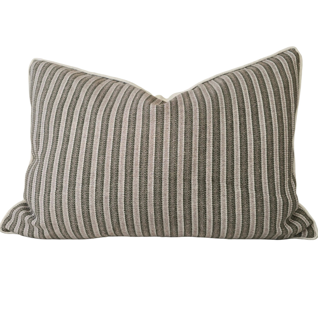 Daphne Cushion 40x60cm Lumbar - Grey Green | Oatmeal