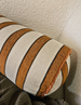 Dylan Cushion Bolster 60cm Length - Warm Terracotta | Cream