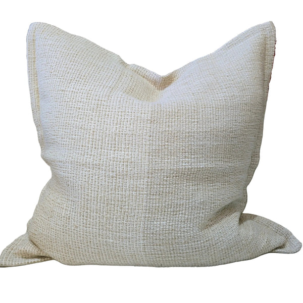 Handloomed Linen Cushion 55cm Square - Natural | Oatmeal