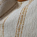 Mingarri Stripe Cushion 55cm Square - Golden Ochre | Cream White
