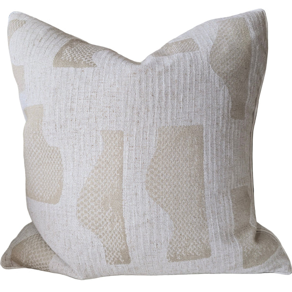 Anya Cushion 55cm Square - Natural | Green