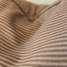 Brielle Cushion 55cm Square - Mocha Brown Pinstripes