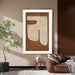 P094 White Framed Perspex Glass Canvas Art Print 120 cm x 80 cm