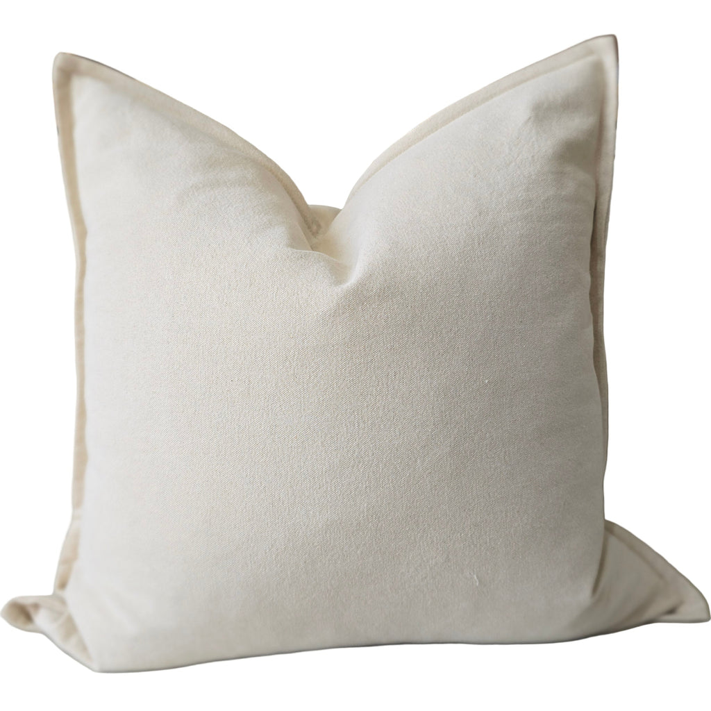 Mahal Texture Pure French Linen Cushion 55cm Square - Oatmeal