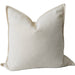 Mahal Texture Pure French Linen Cushion 55cm Square - Oatmeal