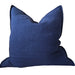 Hazelhurst Linen Feather Filled 60cm Square - Navy Blue