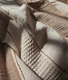Grace Cotton Massive Throw 150cm x 230cm - Dusty Pink | Oatmeal