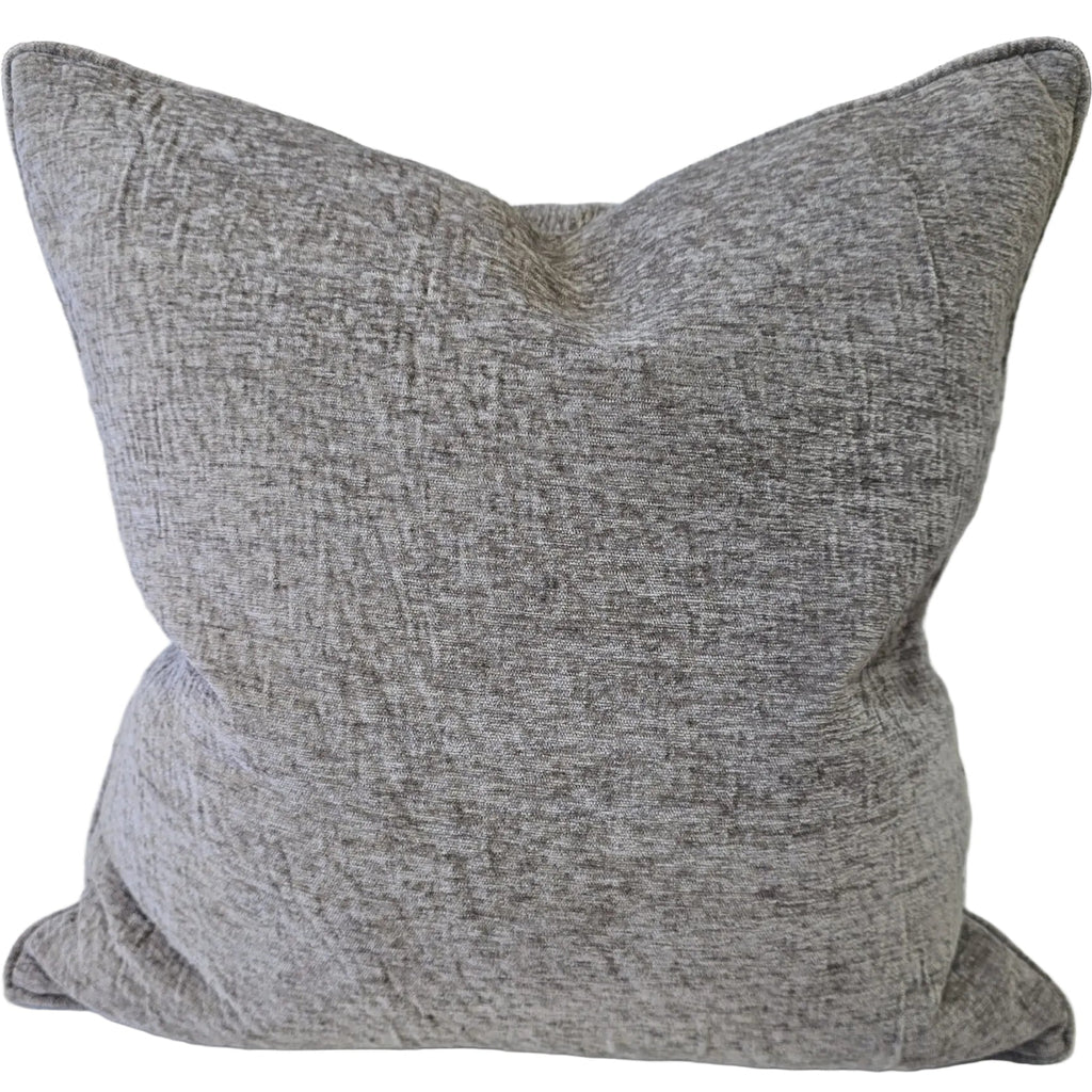Sienna Velvet Cushion 55cm Square - Charcoal