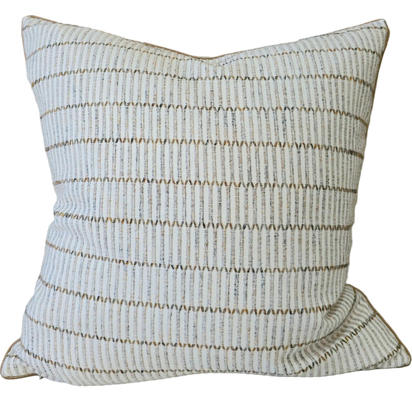 Brandi Cushion 55cm Square - Ivory | Brown