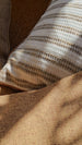 Hazel Cushion 40x60cm Lumbar - Warm Hazelnut-Brown Stripe