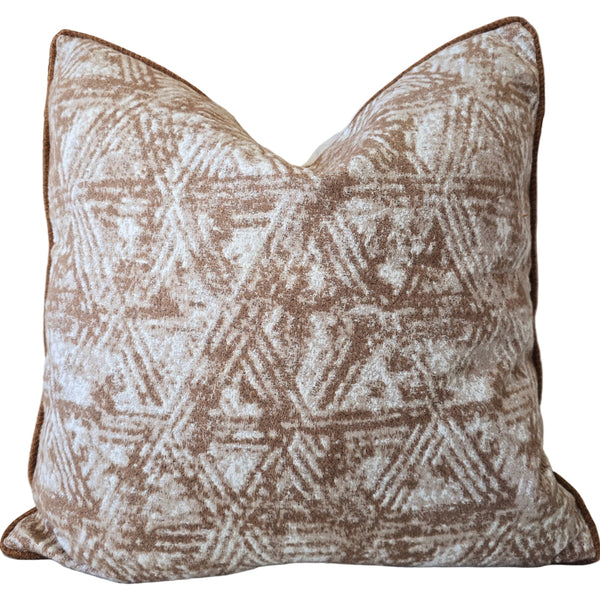Amira Cushion 55cm Square - Chocolate Brown